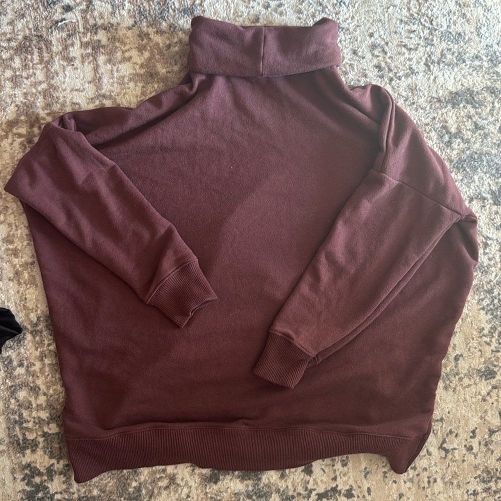 Purple cowel neck sweatshirt